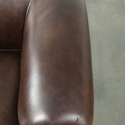 Set of a smooth chesterfield sofa and armchair with a timeless English look