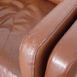 Danish armchair in cognac leather 1960