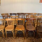 Set of 16 bistro and Baumann chairs