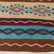 Multicolored hand-woven Berber rugs in natural wool