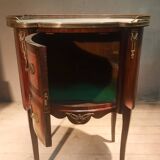 Commode tambour à porte  en plaquage