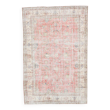 7x10 Dusty Red Persian Area Rug, 205x322Cm