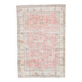 Tapis persan rouge poussiéreux 7x10, 205x322Cm