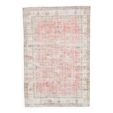 7x10 Dusty Red Persian Area Rug, 205x322Cm