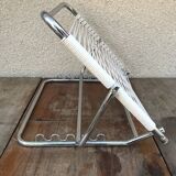 Old folding metal chrome back