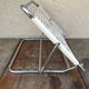Old folding metal chrome back