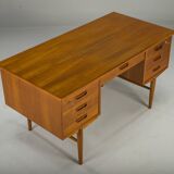 Mid-Century Modern Danish Teak Desk, 1960s