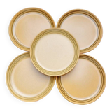 5 Sarreguemines Chaumière stoneware dinner plates