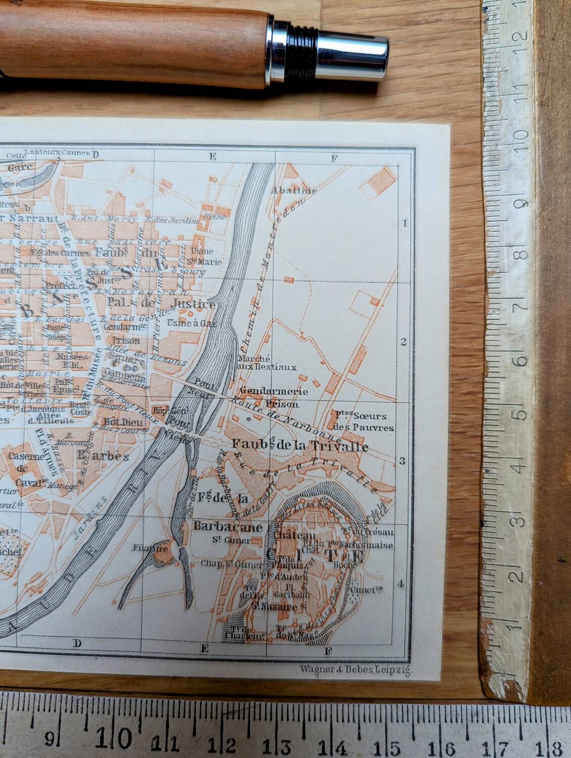 Imprimée en 1906, Carcassonne, Aude, France