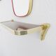 Wardrobe set mid century three-piece, 50's mirror, shelf, coat rack