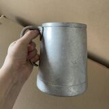 Old aluminum pitcher