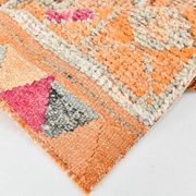 3x11 Soft Orange Vintage Runner, Wool Corridor Rug, 90x330Cm