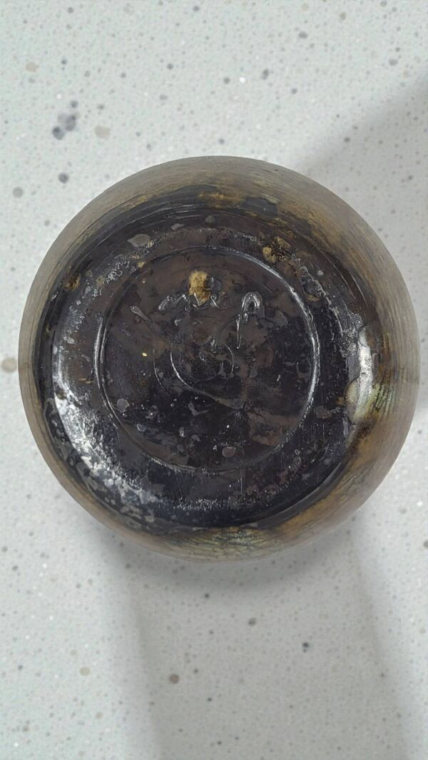 Pot en grès signé Anne Marie Sybesma Alias MIEP La Borne