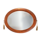 Miroir ovale à pompons