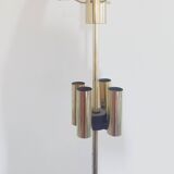 Limburg Glashutte smoked glass and brass hanging