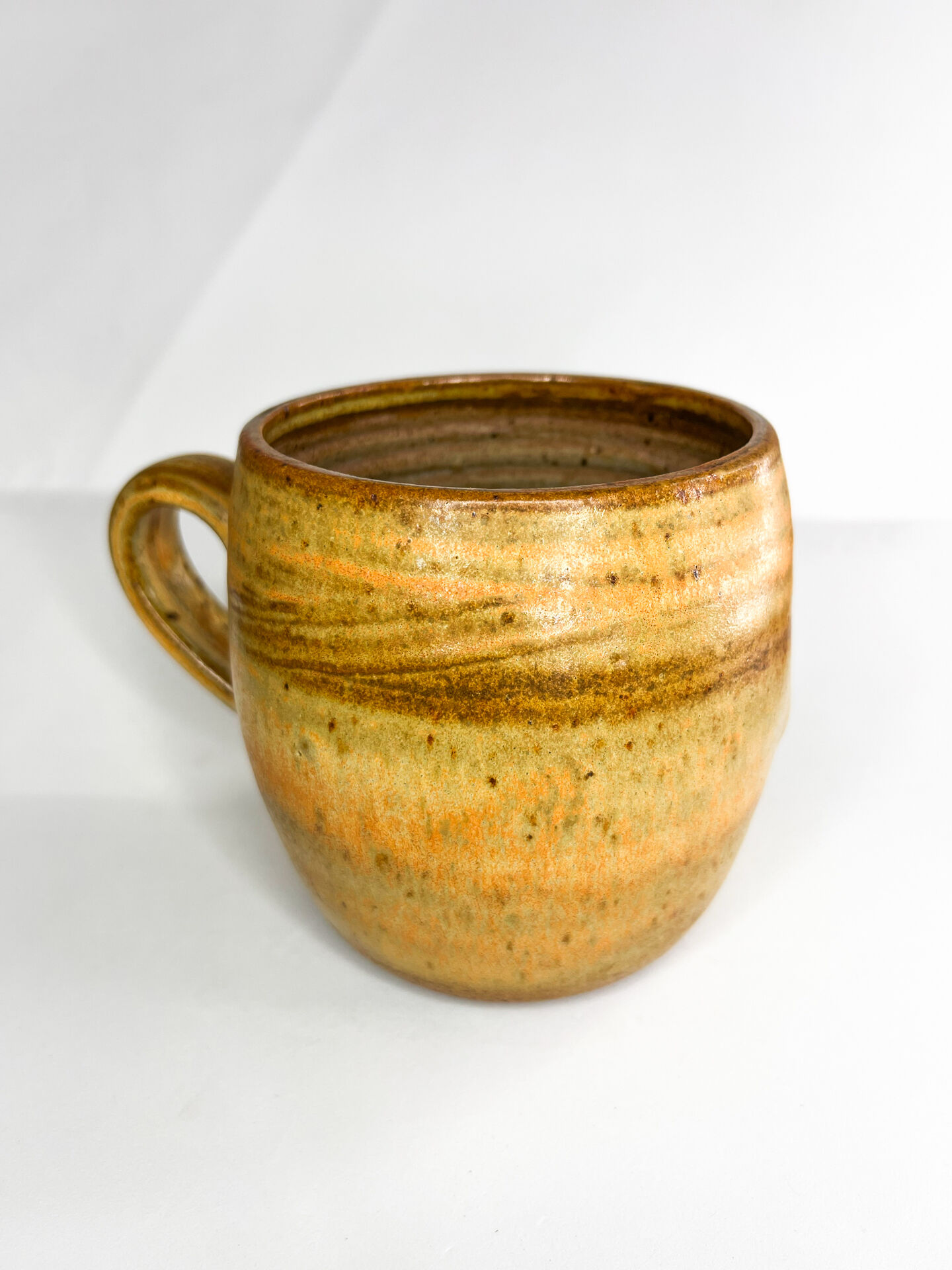 Vintage stoneware cup from the Abbey of Fontgombault.