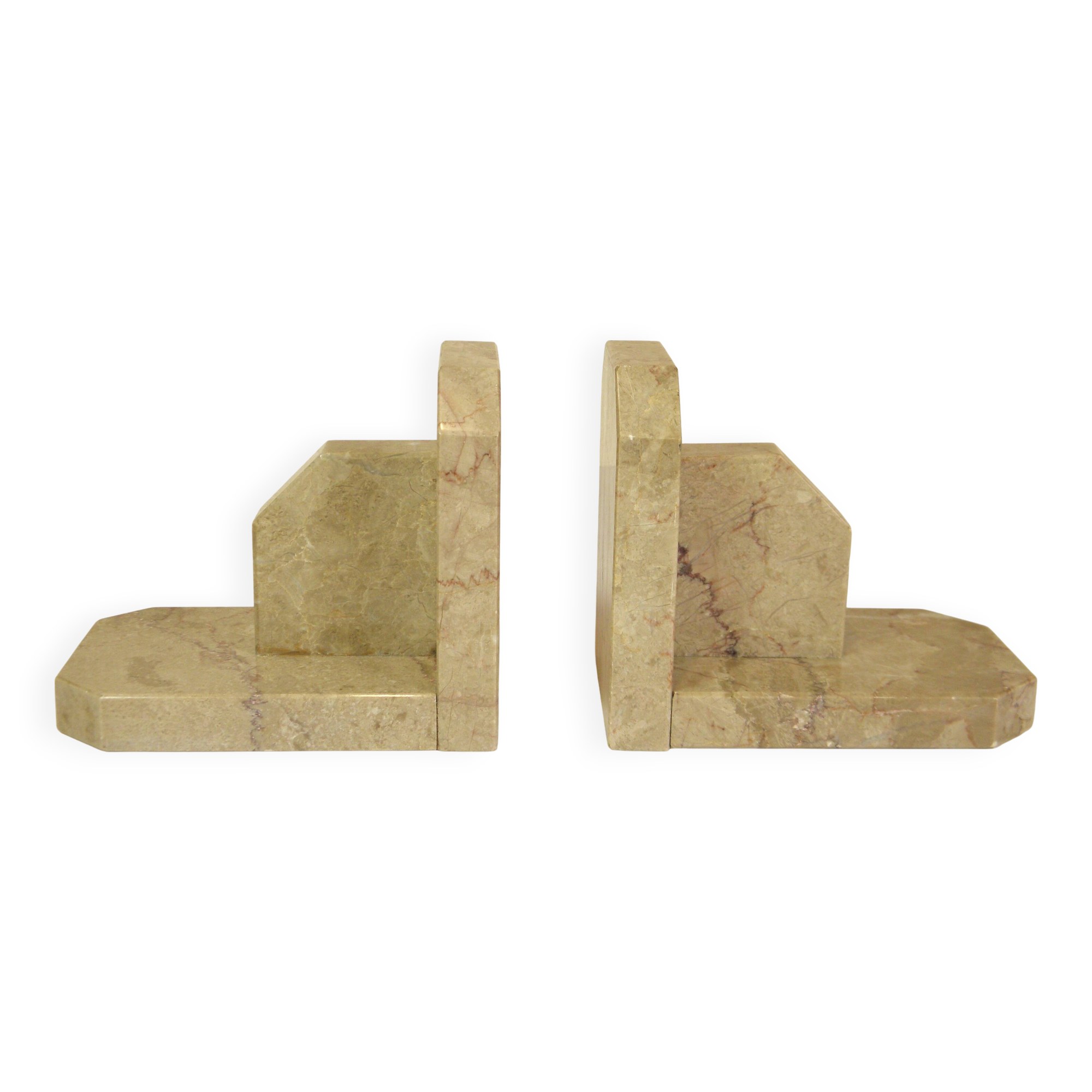 Pair of marble bookends