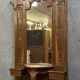 Coat rack Louis XV has oak console around 1850