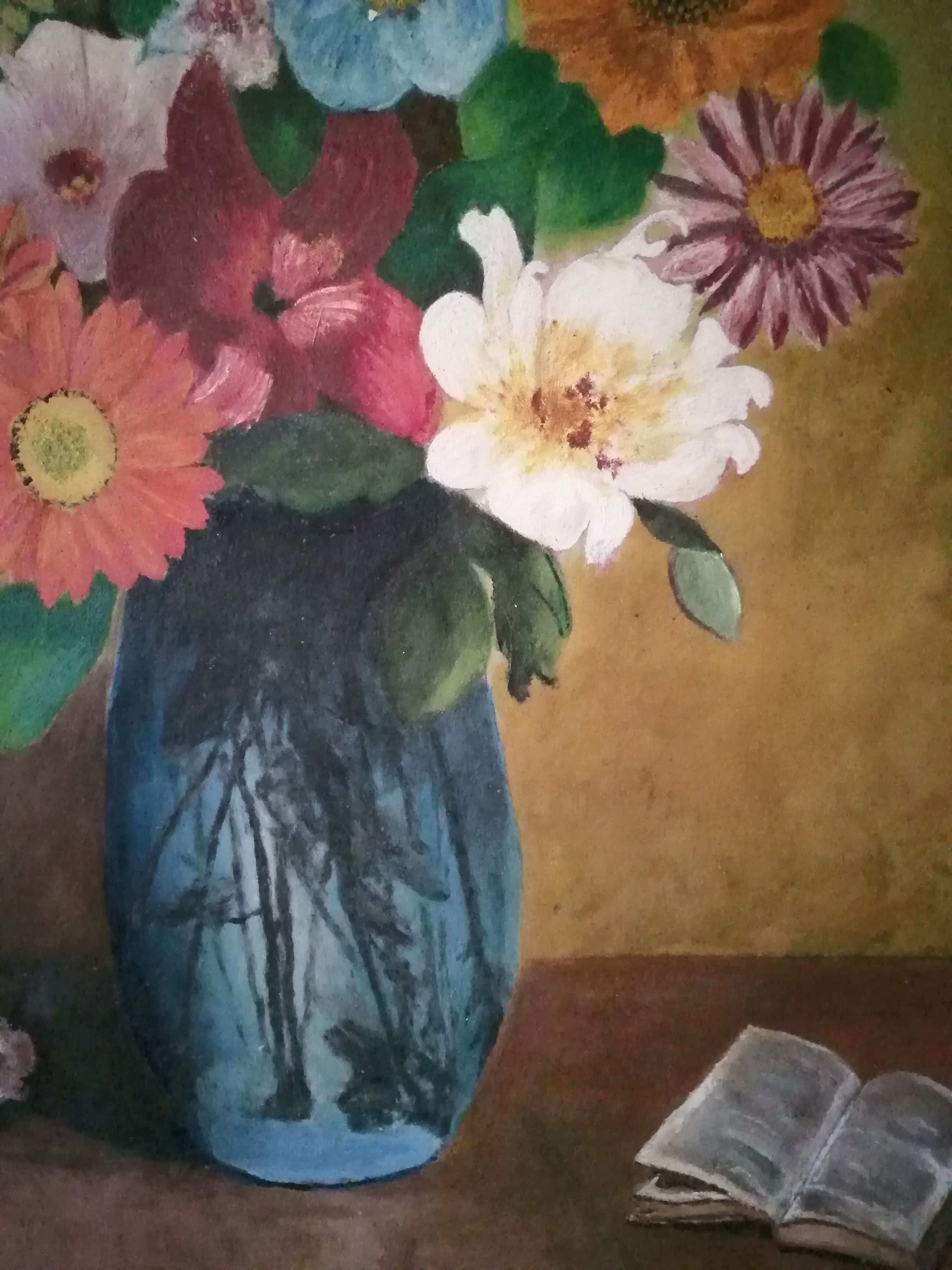 Painting flowers