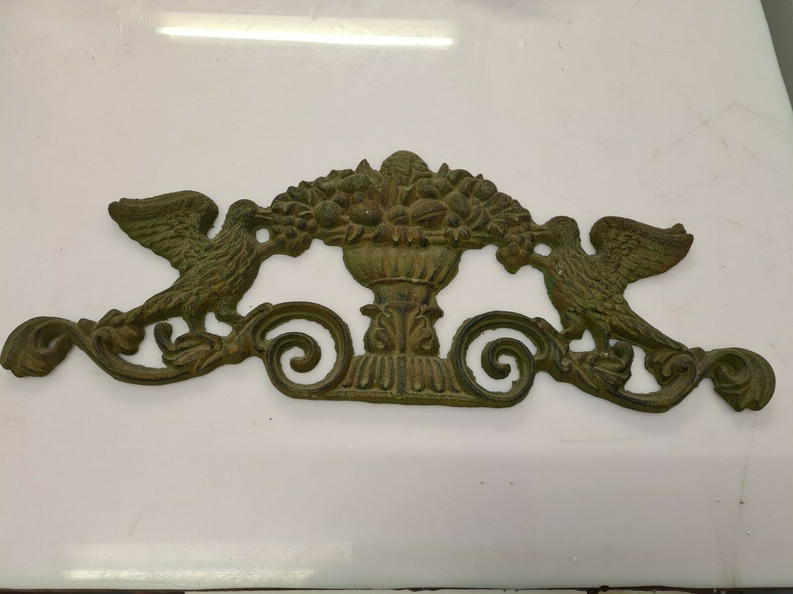 cast iron door pediment