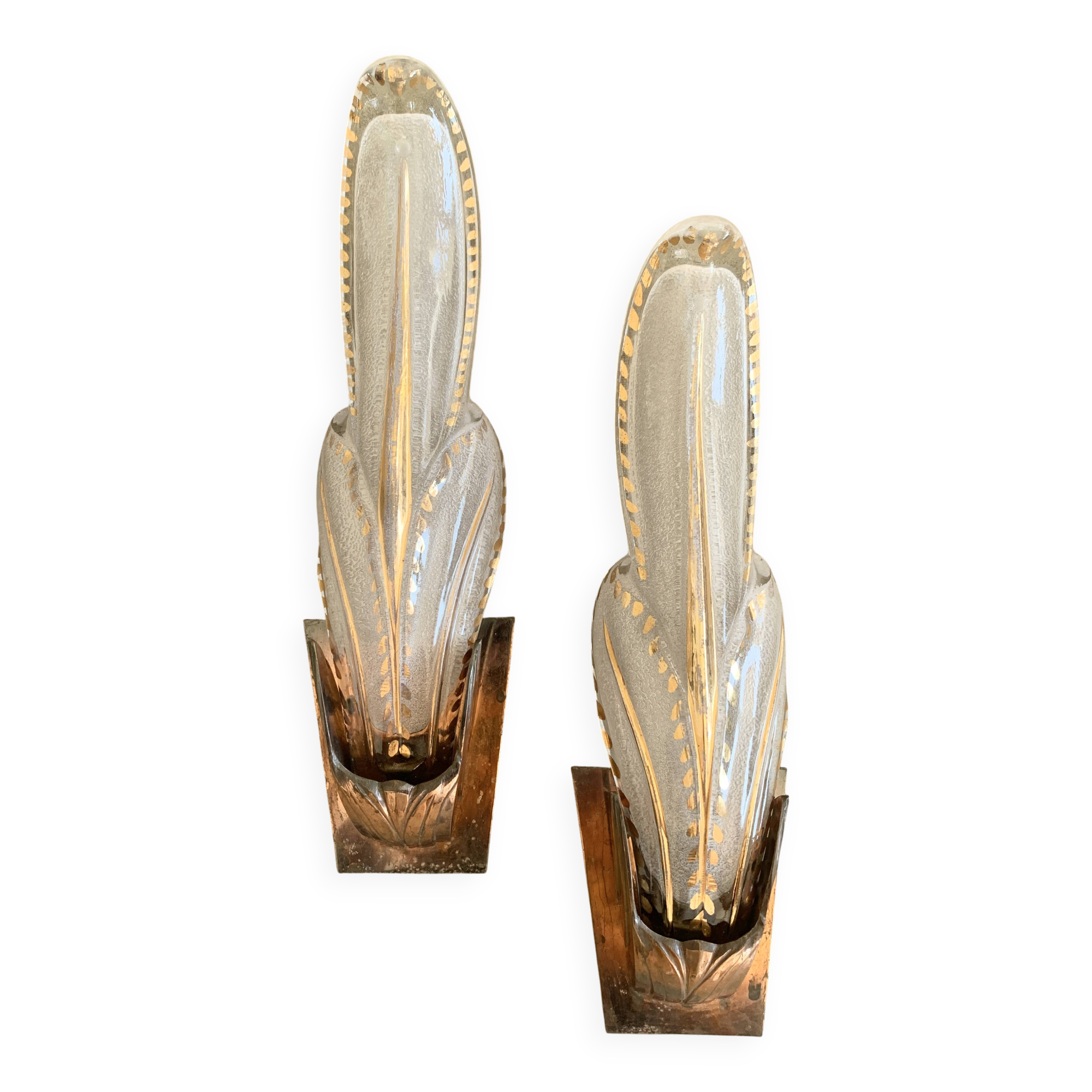 Pair of Art Deco wall sconces
