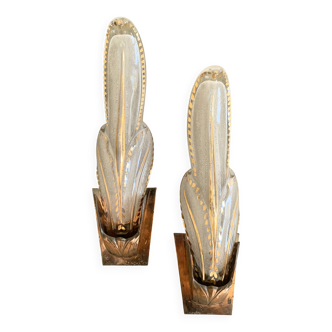 Pair of Art Deco wall sconces