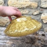 Yellow Clichy glass pendant lamp