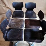 6 Pagwood Pagholz Flototo chairs from the 70s