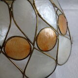 Mother-of-pearl hanging lamp