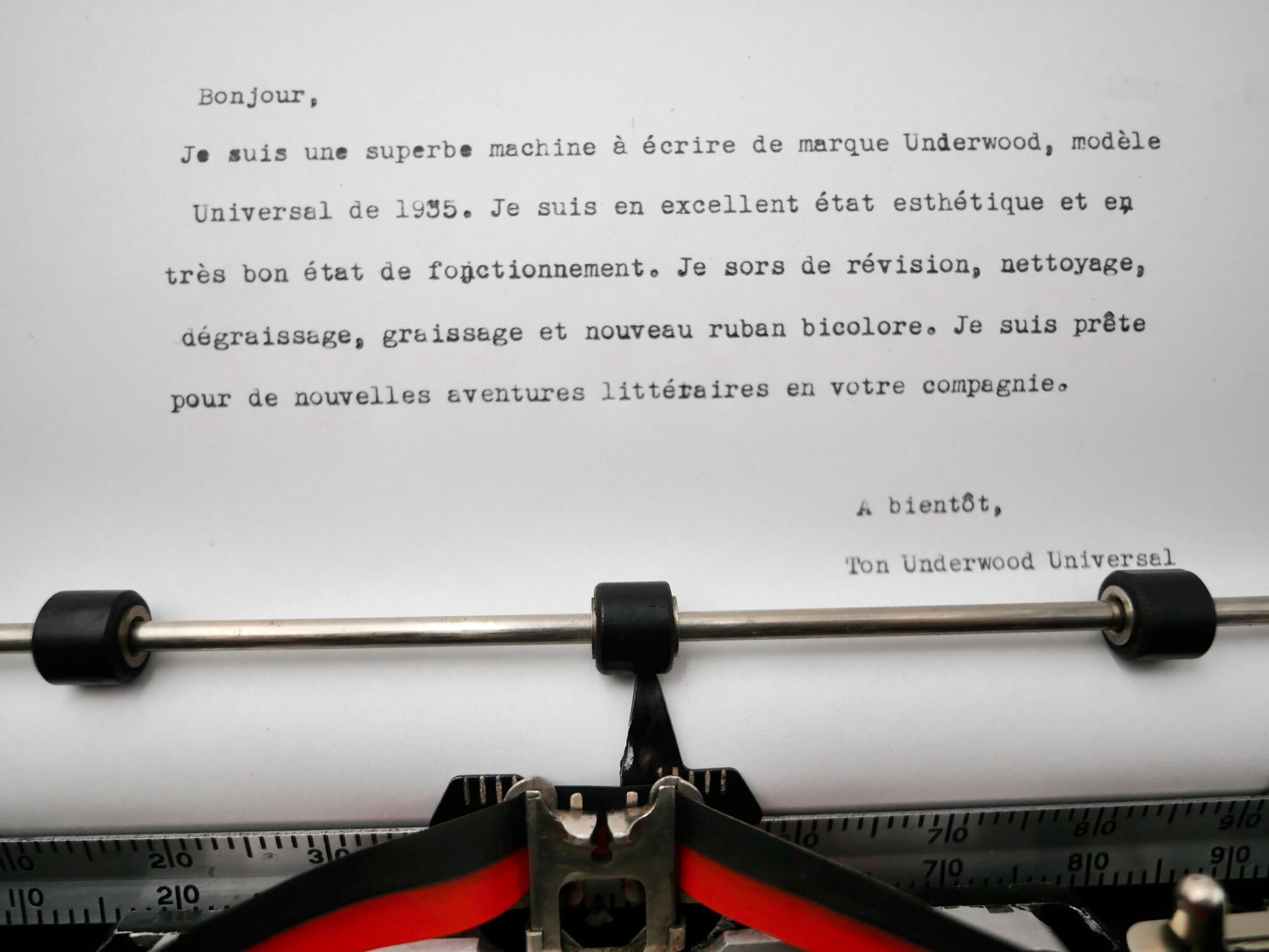 Underwood universal black typewriter revised ribbon new 1935