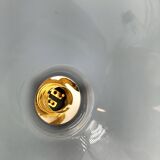 Blue opaline cone pendant light