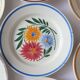 Set of 10 flower wall plates