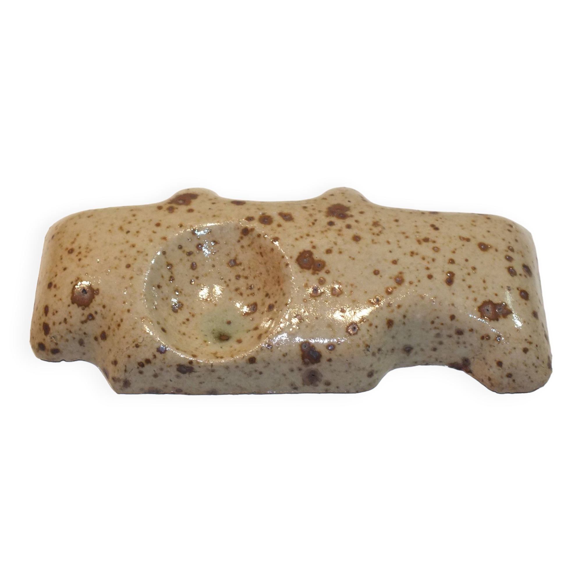 empty pocket in ceramic or stoneware 1970 Scandinavian style