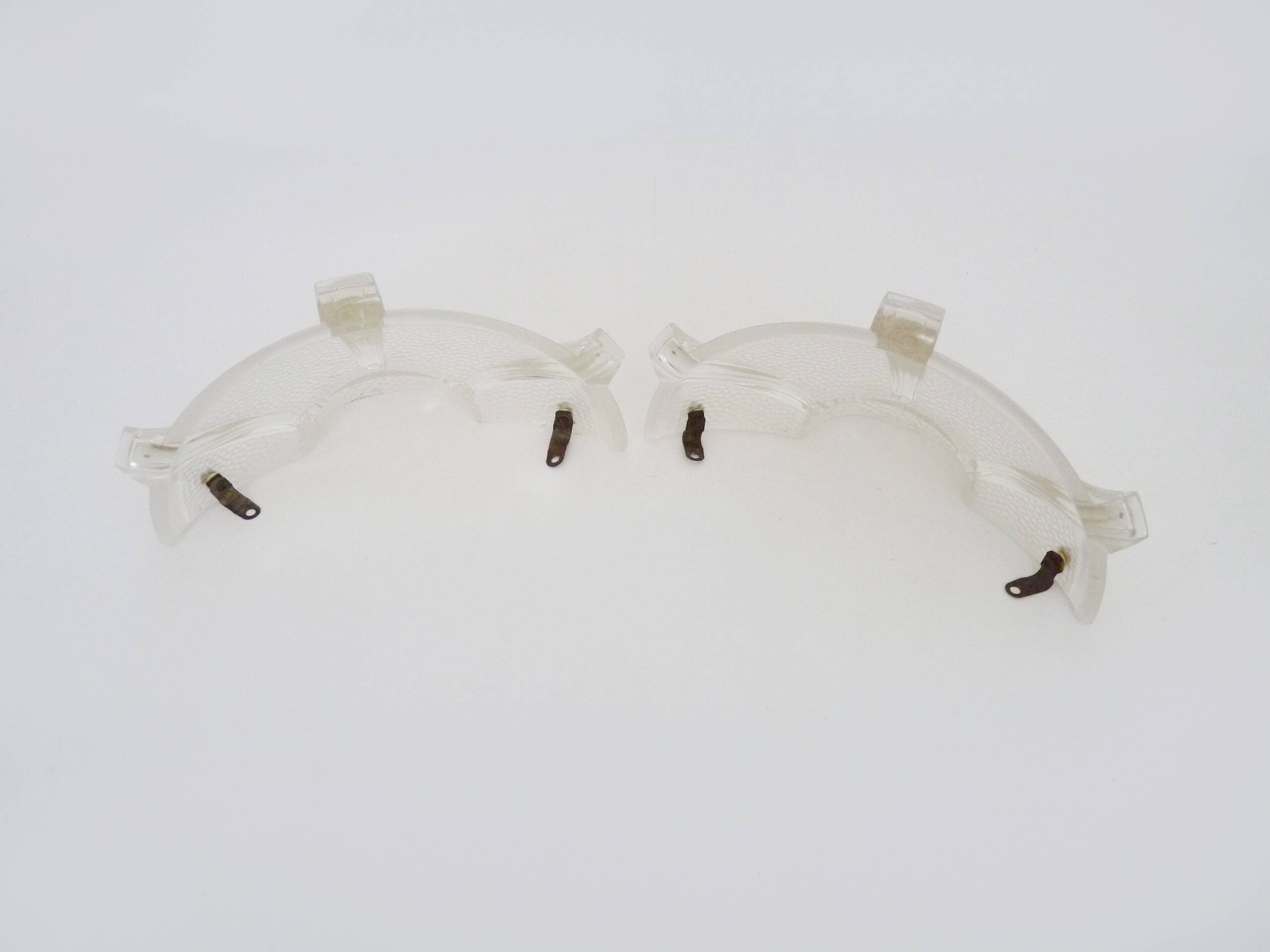 Pair of Ezan style glass wall lights from the 30s and 40s