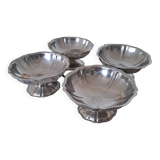 4 coupes à glace en inox