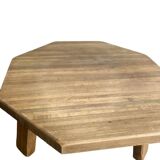 Coffee table / brutalist coffee table in vintage oak