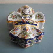 Old flower vase wall earthenware Desvres Fourmaintraux wall vase