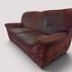 Vintage brown nubuck leather 2-seater sofa "Charisma" – 1980s
