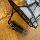 Vintage cat lamp in glass and metal
