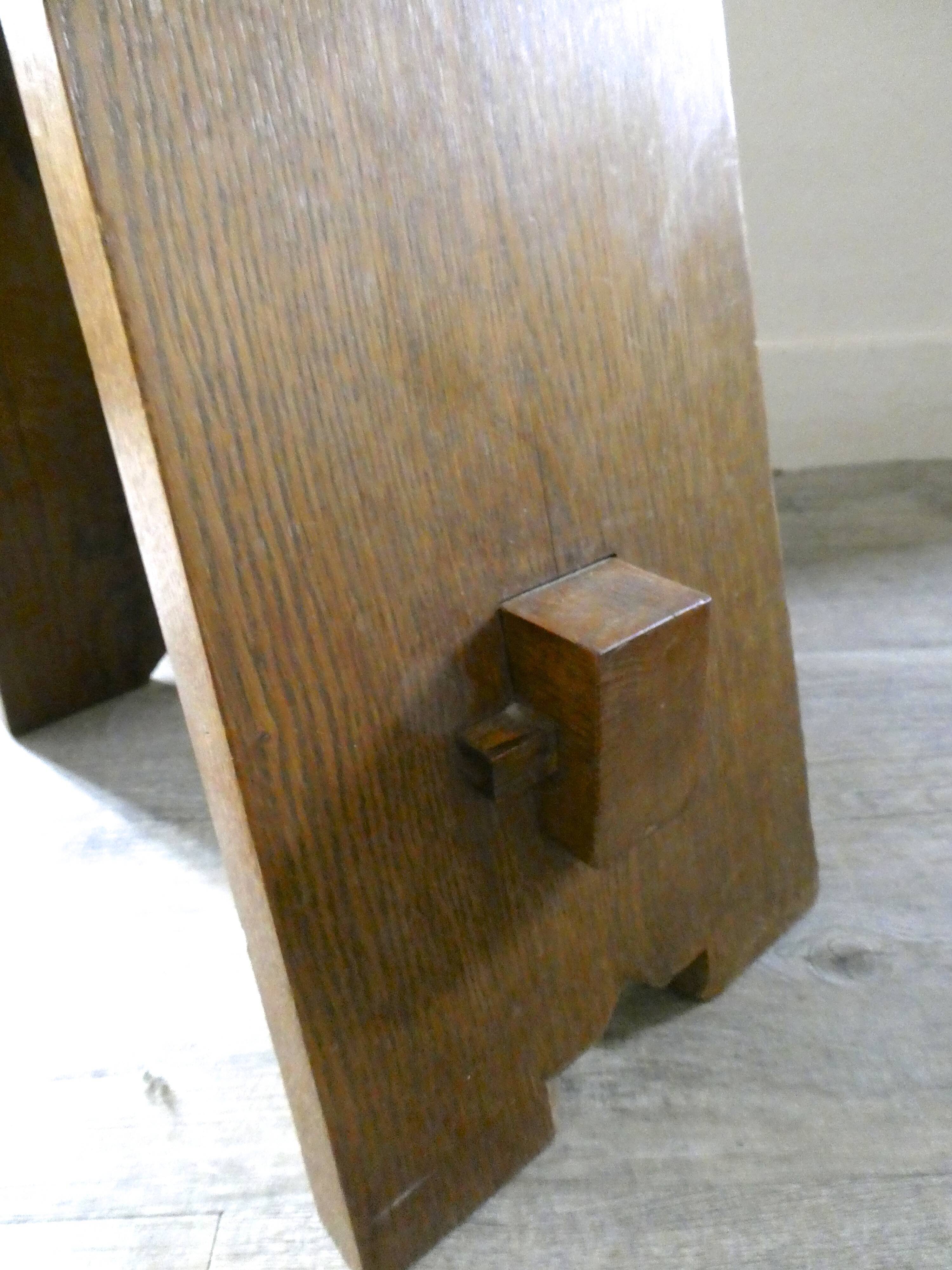 Solid oak set, brutalist
