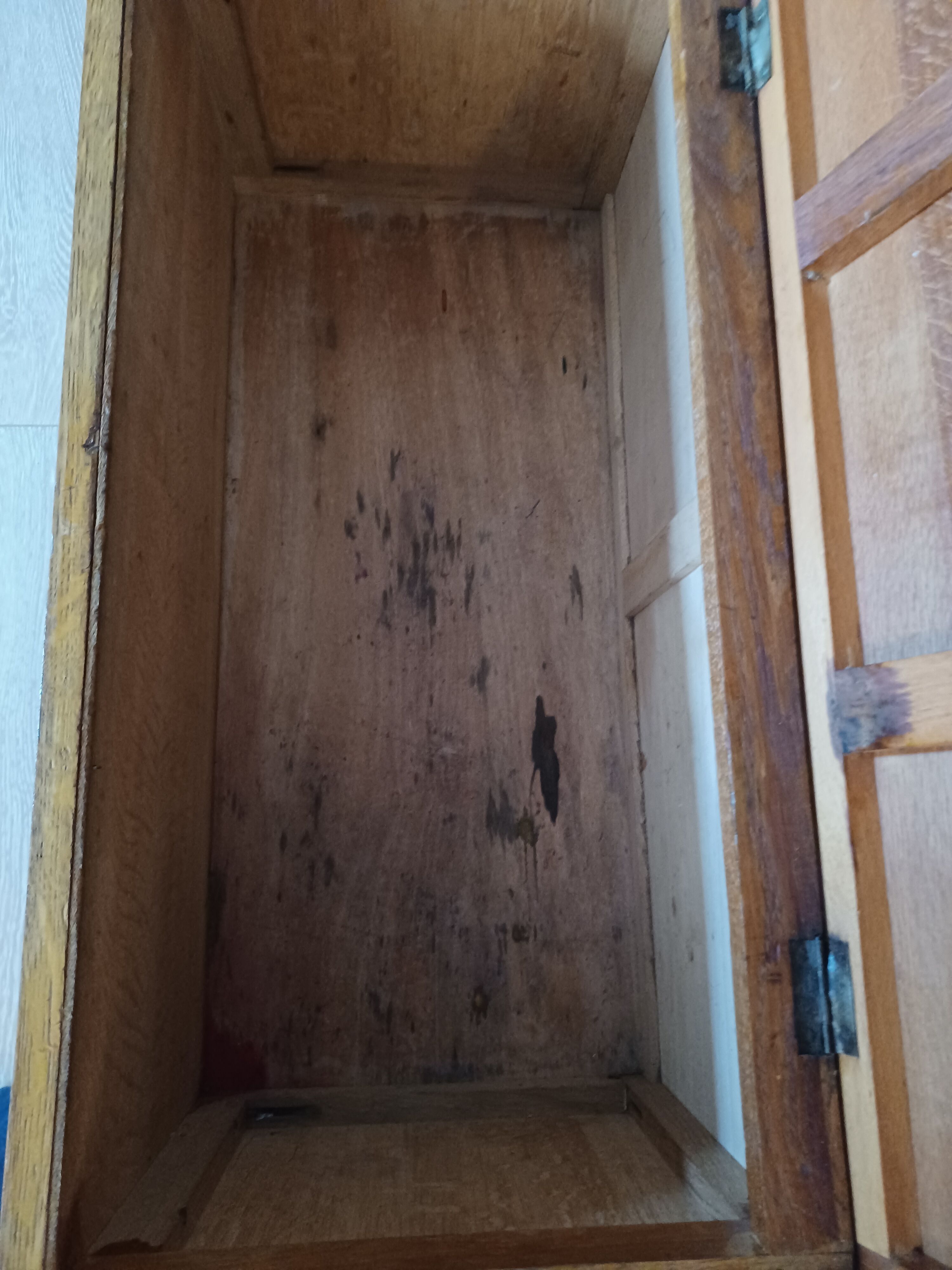 Coffre à jouet bois et rotin vintage