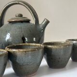 Vintage Gustave Tiffoche ceramic tea set from the 60s