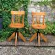 Pair of Baumann rotating screw chairs 1960