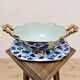 Vintage bonbonniere H. Bequet blue birds hand-painted