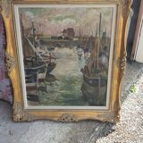 Peinture à l'huile sur panneau XXème