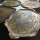 Lot de 4 plateaux florentins
