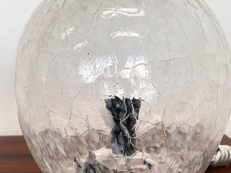 Pair of design mid century artglass Table Lamps, 1980s - Czechoslovakia