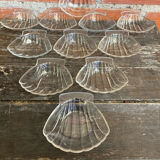 Series 11 PYREX Shell-Shaped Scallop Dishes Moulded Glass France