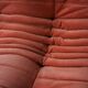 Canapé trois places Togo en velours côtelé corail de Michel Ducaroy pour Ligne Roset