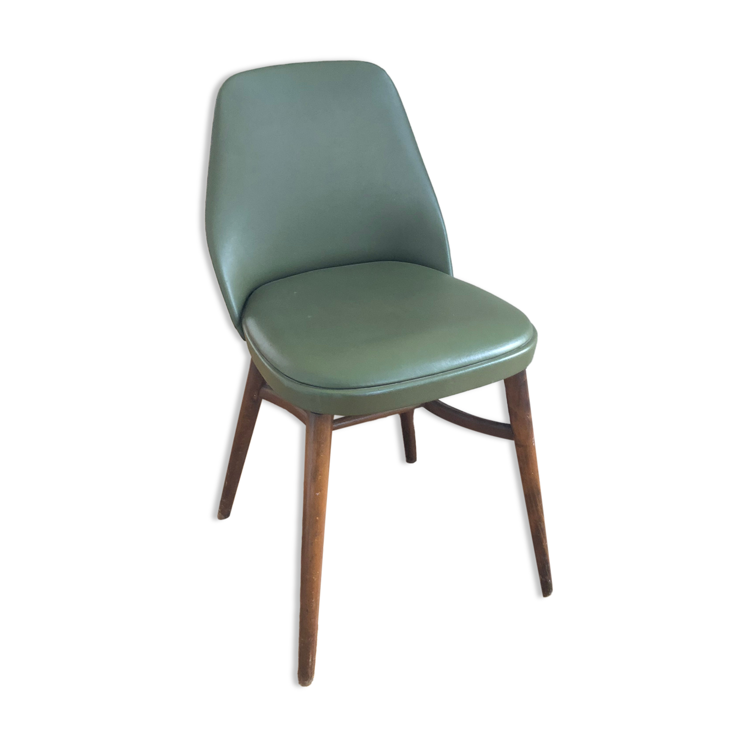 Leather chair color olive, year 50
